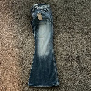 BKE Stella high stretch low rise flare jeans